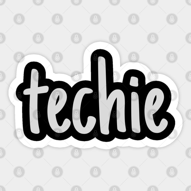 techie Sticker by Sanworld